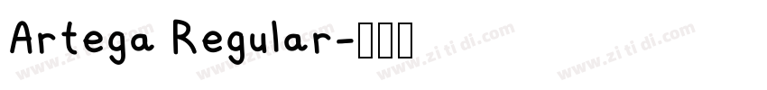 Artega Regular字体转换 Artega Regular字体转换